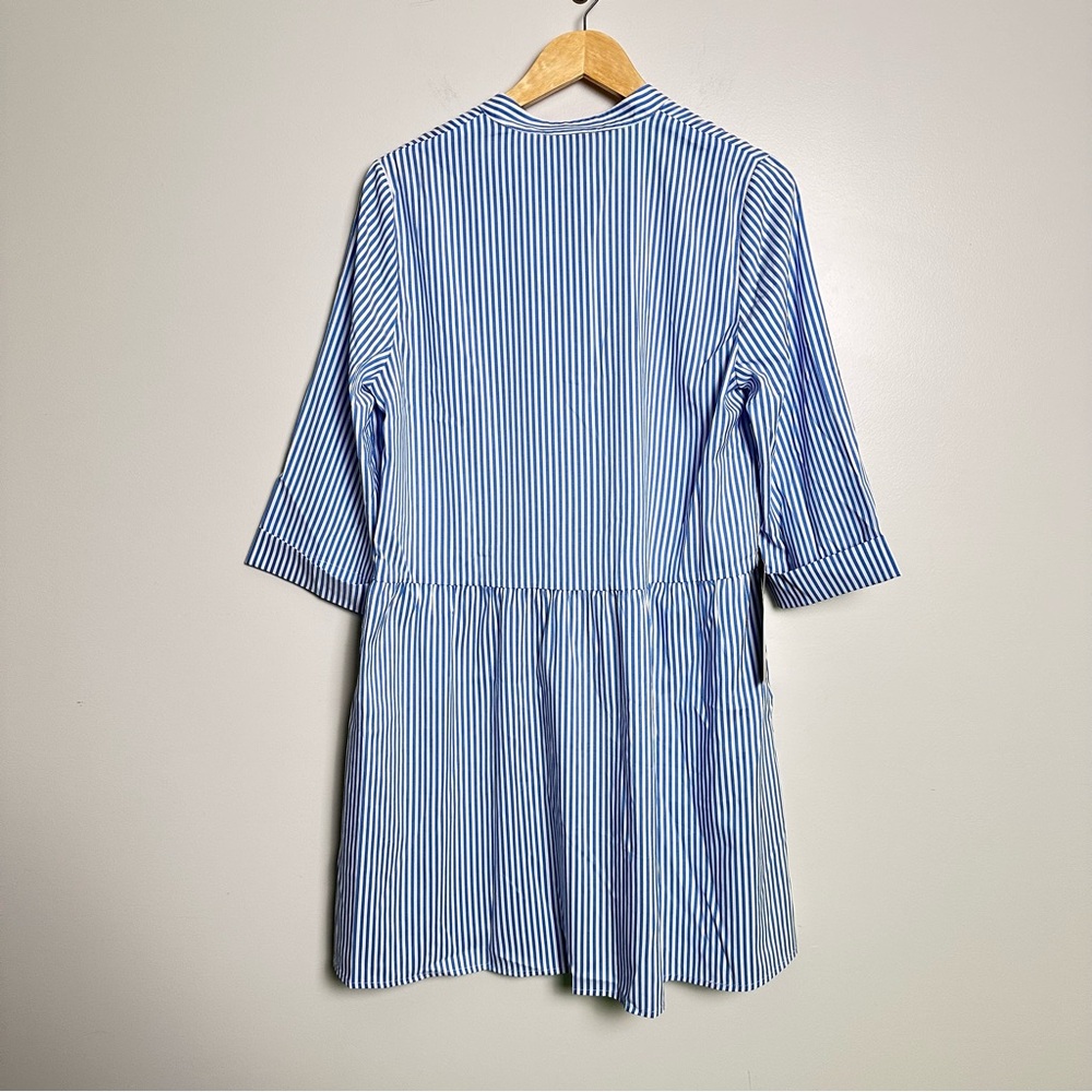 TUCKERNUCK Blue Stripe Royal Shirt Dress Various Sizes NEW - Picture 12 of 13